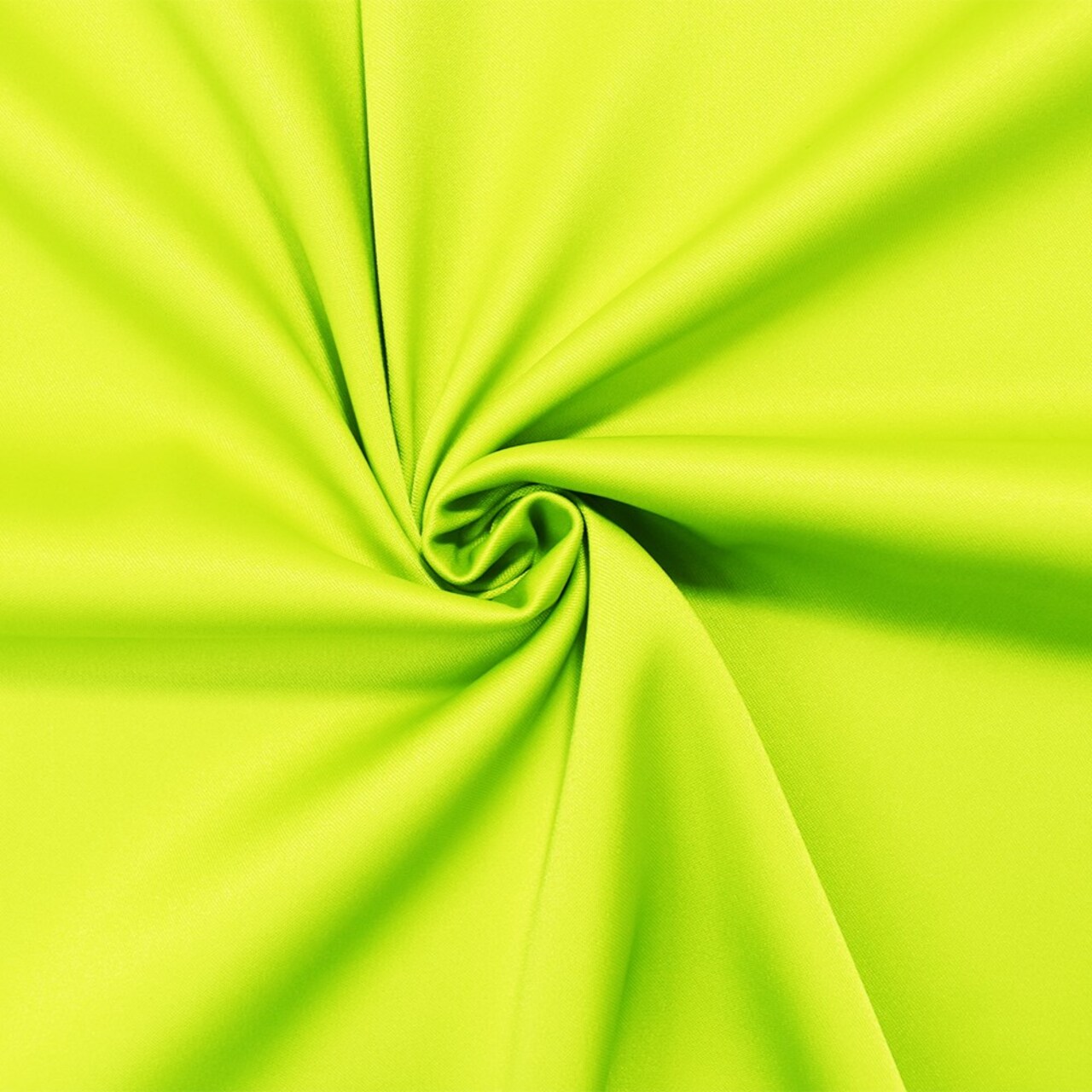 Chartreuse Green Poly Stretch Spandex Lamour Solid Satin Woven Fabric By the Yard